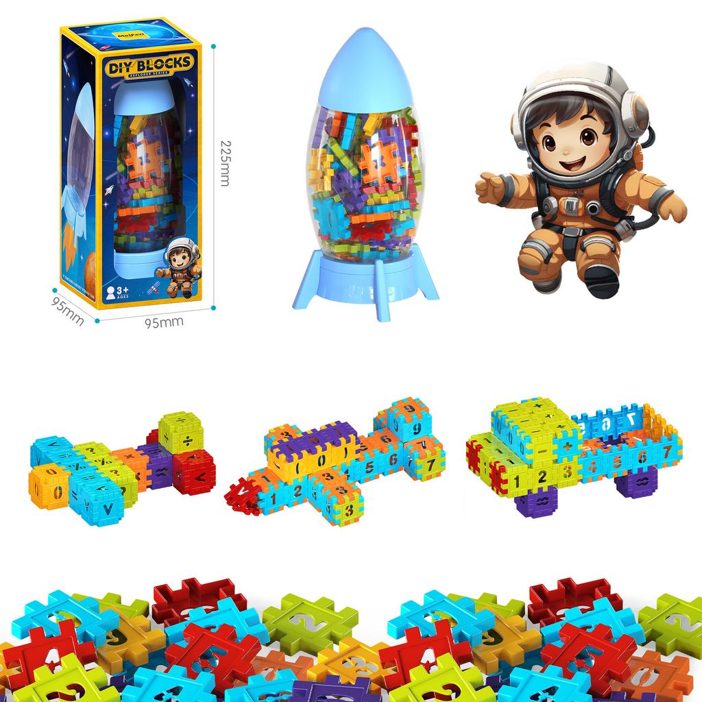 Square Puzzle Building Block Children'S Kindergarten Gift 3-6 Years Old Diy Educational Building Block Toy