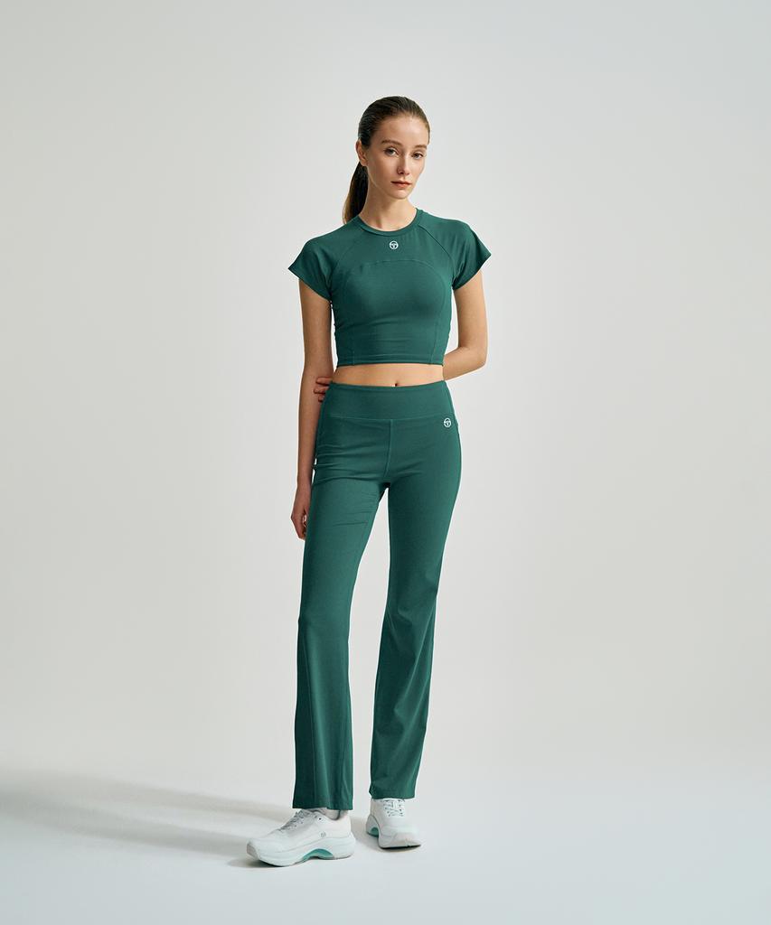 Женская укороченная футболка с коротким рукавом SERGIO TACCHINI W Marshmallow
