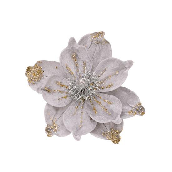 Рождественские цветы Блестящие искусственные украшения Мягкая цветочная композиция для рождественской елки Новогодний свадебный декор