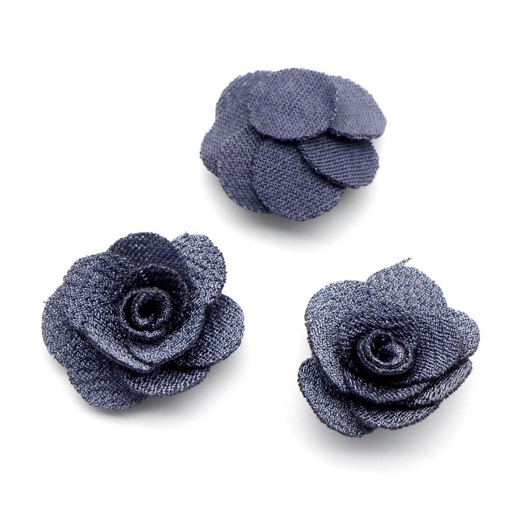 20 шт. 2,5 см 3D сетчатая роза аппликация для DIY головных уборов заколки для волос декор аксессуары одежда шляпа обувь поделки швейные нашивки