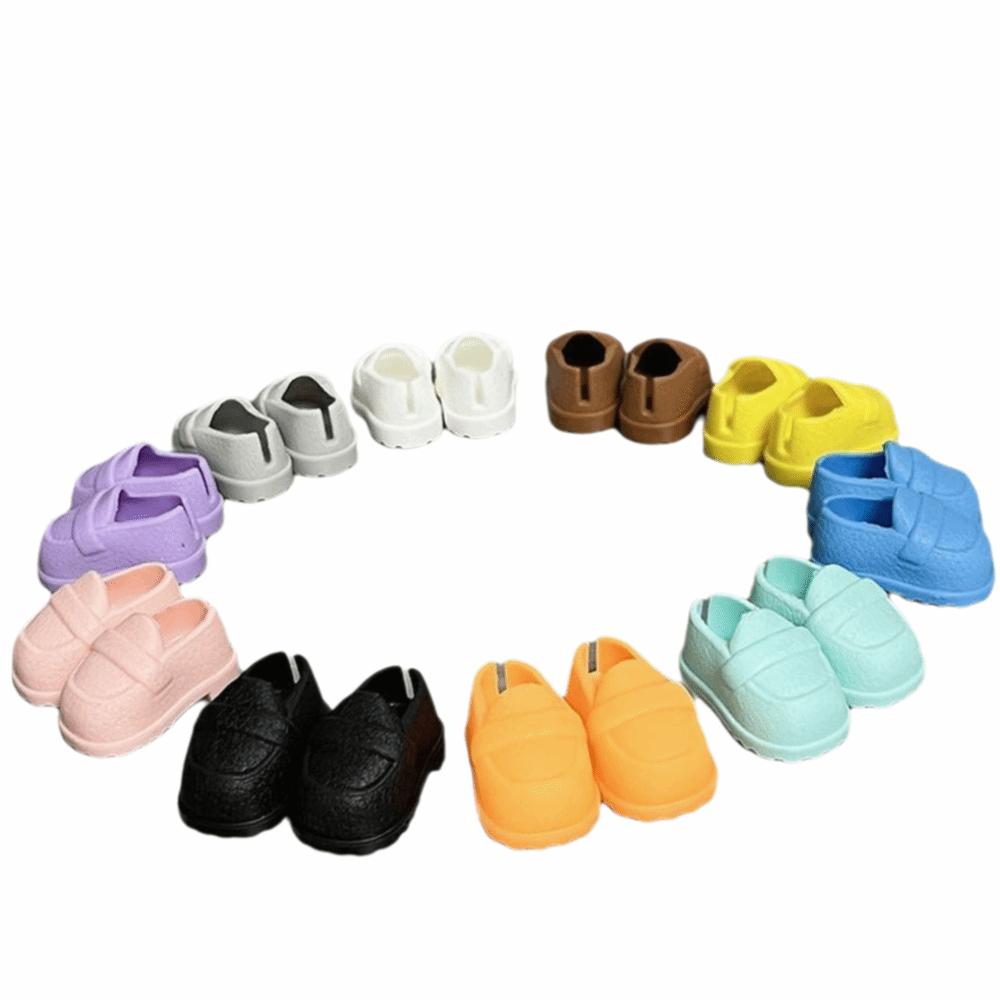 Hand-made Silicone Shoes 3.5x2.1cm Princess Shoes New Cotton Doll Shoes Miniature Fashion