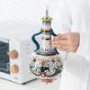 Dual Ear Ceramic Olive Oil Bottle Soy Sauce Vinegar Multifunctional Kitchen Seasoning Drainage Bottle Kitchen Accessories