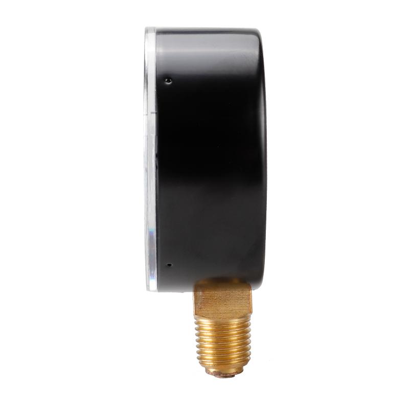 TS-60-10bar 60mm Dial Pressure Gauge 0-10 Bar Water/Gas/Air Pressure Measurement Tool with 1/4 NPT Bottom Mount