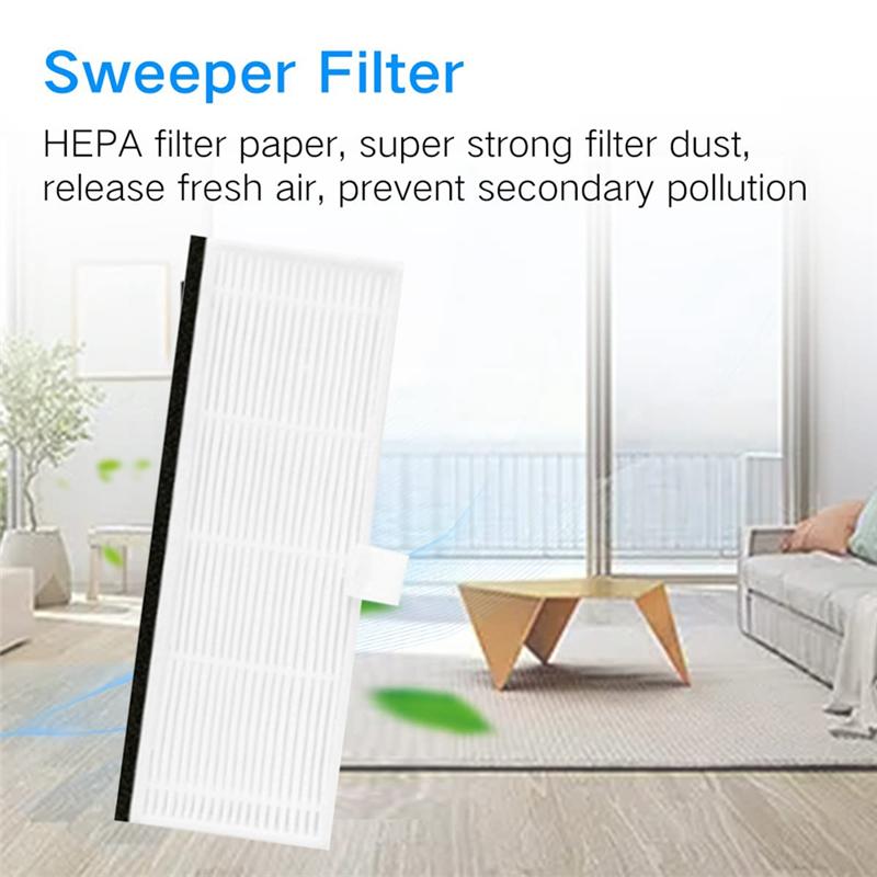 LITE-12 Piece Hepa Filter White Plastic For Vactidy Nimble T7 T8 Robot Vacuum Replacement Parts Washable Dust Filter