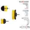 3pcs Drill Brush Attachment Set Power Scrubber Brush With Drill Scrub Brush For Cleaning Showers Tubs Bathroom Tile Grout Carpet