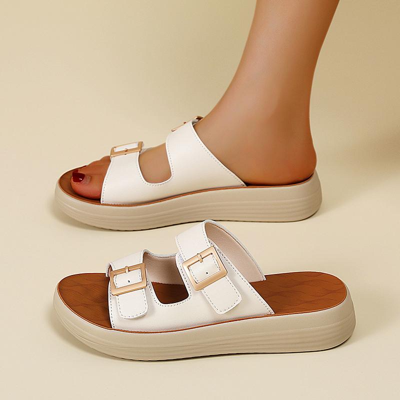 35-43 New Summer Casual Sandals for Women, Comfortable, Non-slip, Buckle, One-strap Sandals