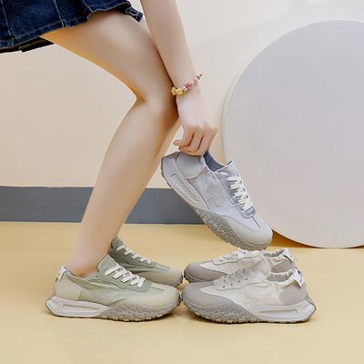 Кроссовки Mesh Surface Clunky, женские летние новые дышащие повседневные туфли для студенток, кроссовки