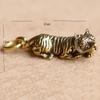 Metal Diy Animal Home Office Room Ornaments Casting Sculpture Pendant Tiger Figurine Keychains