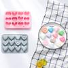 Porous Love Silicone Chocolate Baking Mold Heart Candy Jelly Ice Mould Cake Decor Soap Candle Making Tool Valentine's Day Gifts