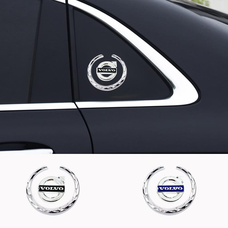 3D metal sticker car emblem side window body badge accessories for Volvo XC60 V50 V40 XC90 S60 S40 S80l V90 V60 EX90 S90 XC40 C4