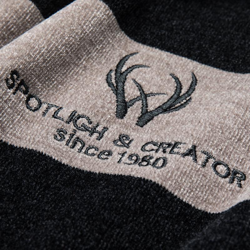 Мужской кашемировый синель, мужской трикотаж, осень и зима, новый утепленный мужской свитер с вышивкой