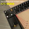 Woodworking Square Ruler High Precise Anti-drop Design Wide Application Multi-Function Angle Precision Square Woodworking Ruler