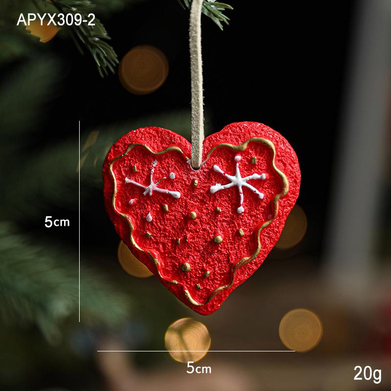 Подвесные украшения на елку Снеговик Санта Клаус Снежинка Звезда Троянский конь Полимерная подвеска Украшение для рождественской вечеринки Подарок