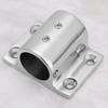 316 Stainless Steel Marine Arm Rest Accessory Rectangle 90 Degrees Tube Base Mount Hardware