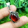 Garnet Gemstone 925 Sterling Silver Plated Necklace Chain Pendant Jewelry NST-J2H30088