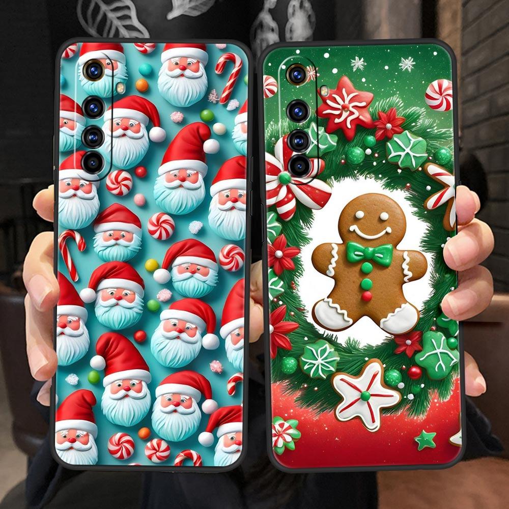 New Year Christmas Soft TPU For Realme 13 12 11 10 9 Pro Plus GT3 GT2 C21 C25 C35 C53 C55 C67 Pro 5G Phone Case Cover Fundas Bag