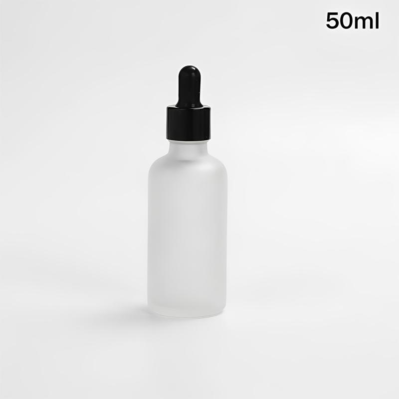 10/50/100 мл Прозрачные матовые стеклянные флаконы с пипеткой Бутылочка для лосьона Стеклянная пустая бутылка Многоразовые флаконы с дозатором