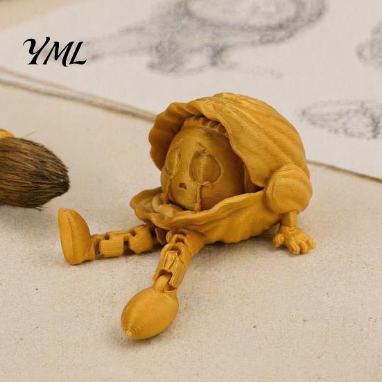 Забавный Декор для Дома Подарок Шарнирная Фигурка Действия, Мультяшная Статуэтка на Подвижных Суставах, 3D Печатный Креативный Декор для Рабочего Стола, Уникальная Книжная Полка