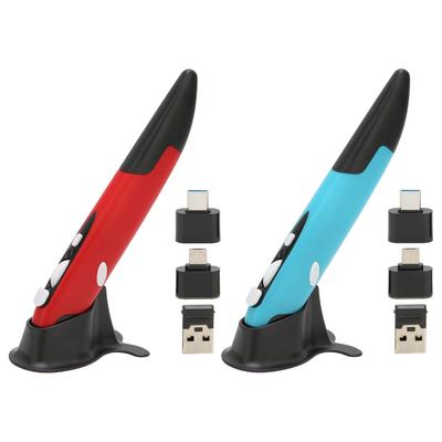 Беспроводная оптическая мышь-перо USB с регулировкой 800/1200/1600 DPI, маленькая беспроводная мышь-перо 2,4 ГГц с сигнализацией низкого напряжения