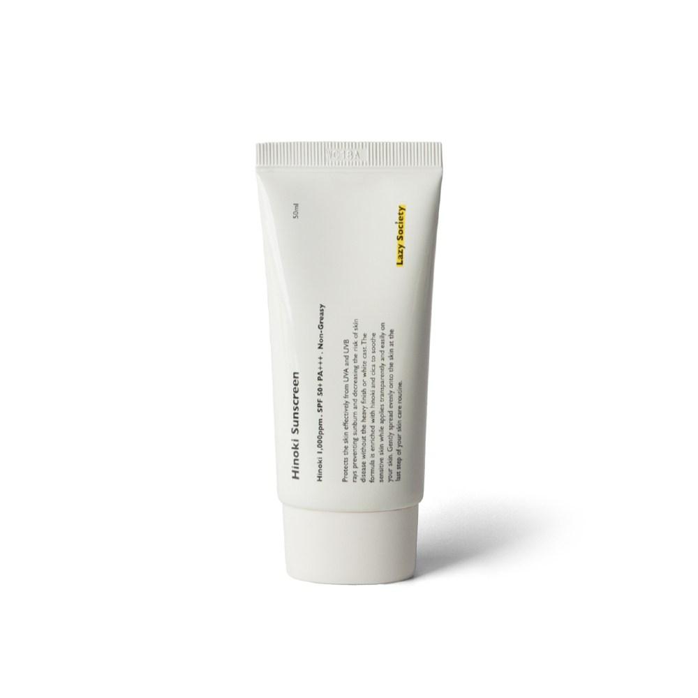 LazySOCIETY Солнцезащитный крем Hinoki SPF50+ PA+++, 50 мл, 1 шт.