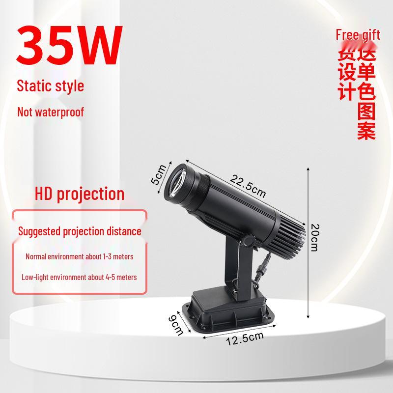 Светодиодный проектор вращающегося логотипа для наружных вывесок магазинов