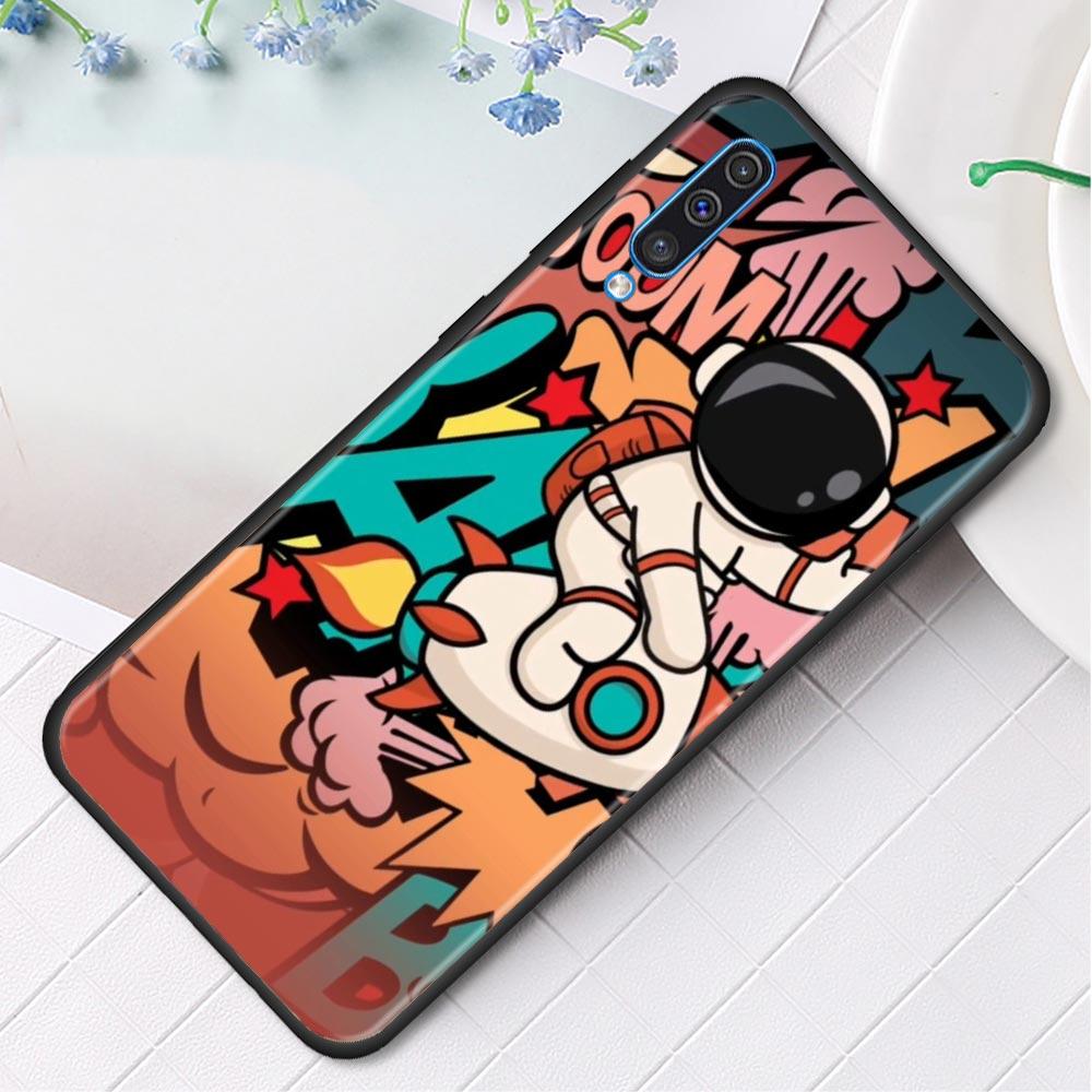 Милый мультяшный чехол Star Planet Astronaut для Samsung Galaxy A50 A70 A10 A20e A30 A40 A20s A10s A10e A80 A90 A60 A30s Phone Shell