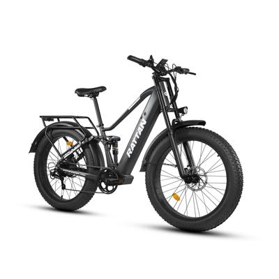 RATTAN Pathfinder Pro 26*4 Дюйма Внедорожные Шины Электровелосипед 750 Вт Мотор 48 В 18 Ач Аккумулятор Для Поездок на Работу 80-120 км Запас Хода Электровелосипед С Сиденьем
