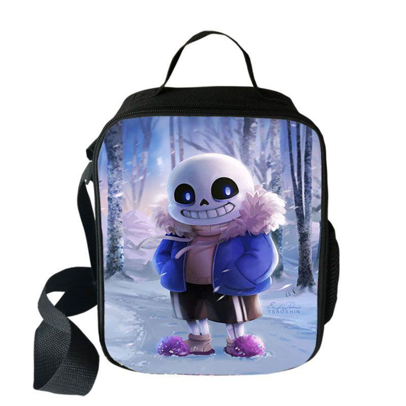 Undertale Game Insulated Lunch Bag With Large Capacity For School And Travel Use