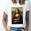 Van Gogh T Shirt Women Personality Spoof Oil Painting Printed T-shirt Casual White Short-sleeved Tops Harajuku Oversized Tee