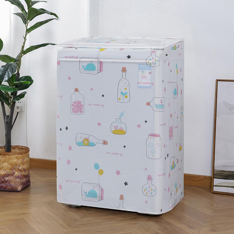 1PC Dryer Dust Cover Home Supplies Drum Waching Machine Cover Sunscreen Washing Machine Cover Transparent PEVA Waterproof