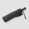 Makita Shoten Folding Mini Umbrella Striped Front X Plain Black Back Koshu Weave Made In Japan 7194 Men's "Tie" (Tie) High-quality