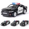 1/36 Diecast Alloy Police Car Models Challenger 2 Doors Opened With Pull Back Function Metal Sports Cars Model For Children Toys