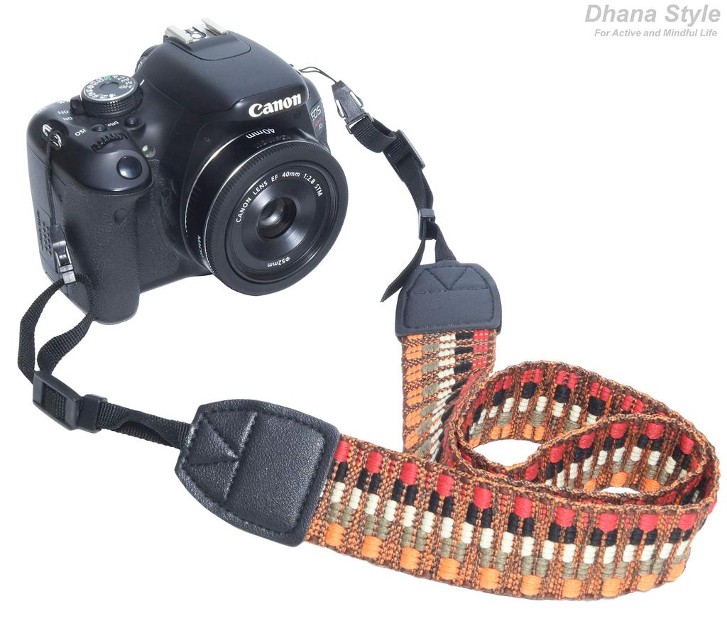 Ремень для камеры, шейный ремень, наплечный ремень, компактная цифровая зеркальная камера, винтажный стиль в стиле бохо, тип NS-CV (ETH-RED)