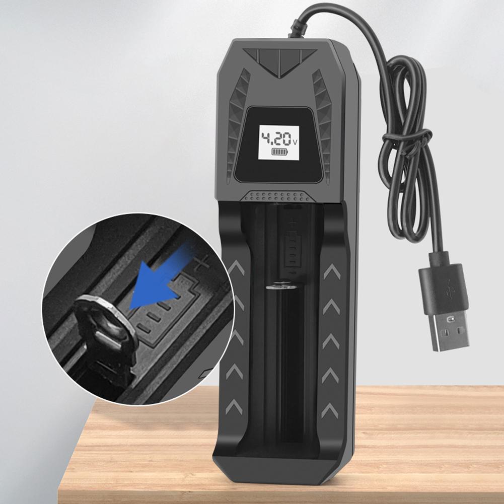 1/2/4 слота интеллектуальное зарядное устройство для аккумуляторов с ЖК-дисплеем USB-вход 18650 литий-ионное зарядное устройство для литий-ионных аккумуляторов 18650 4.2V