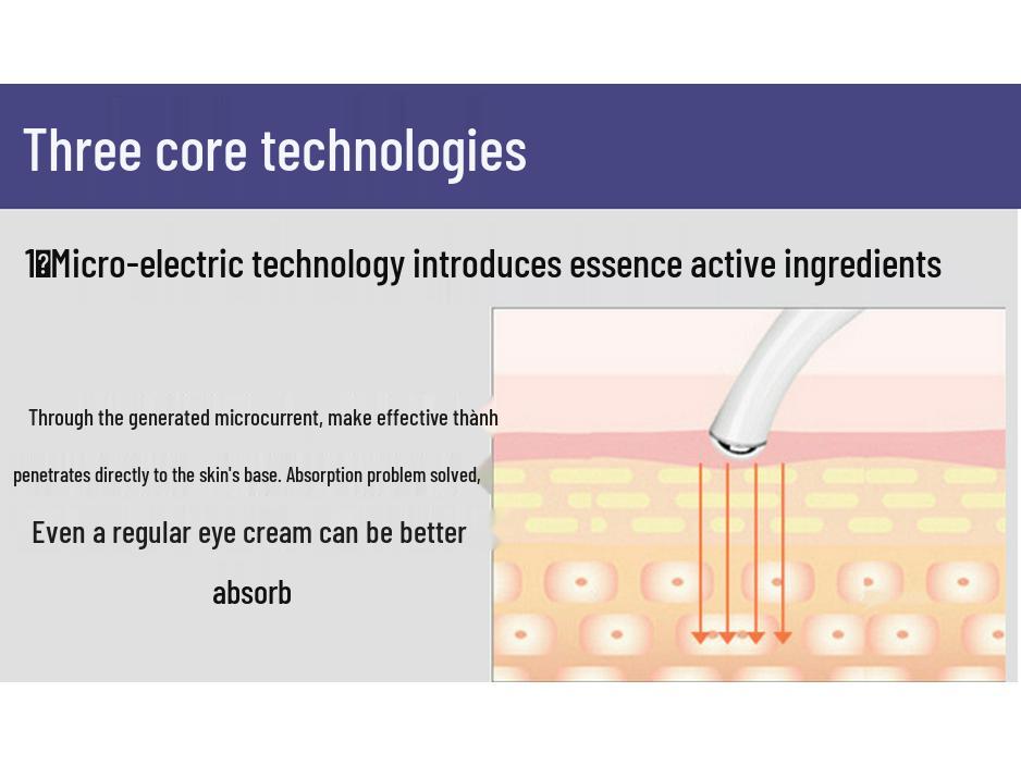Электронный массажер для красоты глаз и губ