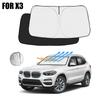 Для BMW X3 2018-2026 2026 2026 2026 2026 Автомобильный солнцезащитный козырек на лобовое стекло Чехол для переднего окна Солнцезащитный козырек Визор Аксессуары для защиты от УФ-излучения