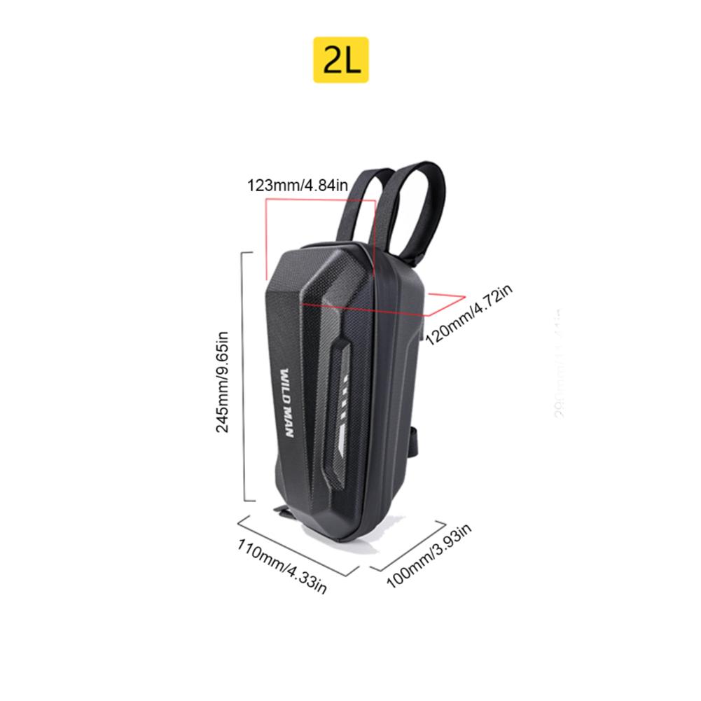 Передняя сумка для электросамоката 1-5 л для Xiaomi M365 PRO 2, водонепроницаемая сумка с жестким корпусом, крепящаяся на руль, для хранения для Kugoo M4