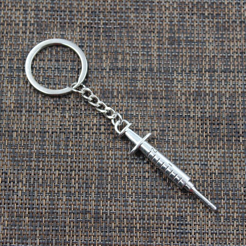 Модный брелок 62x6 мм, доктор, шприц, подвески, сделай сам, мужские ювелирные изделия, автомобильный брелок, кольцо, держатель, сувенир для подарка