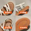 Roman Sandals Women Flat Elastic Soft Bottom Summer Sandals Ladies Cross Strap Outwear Sandals