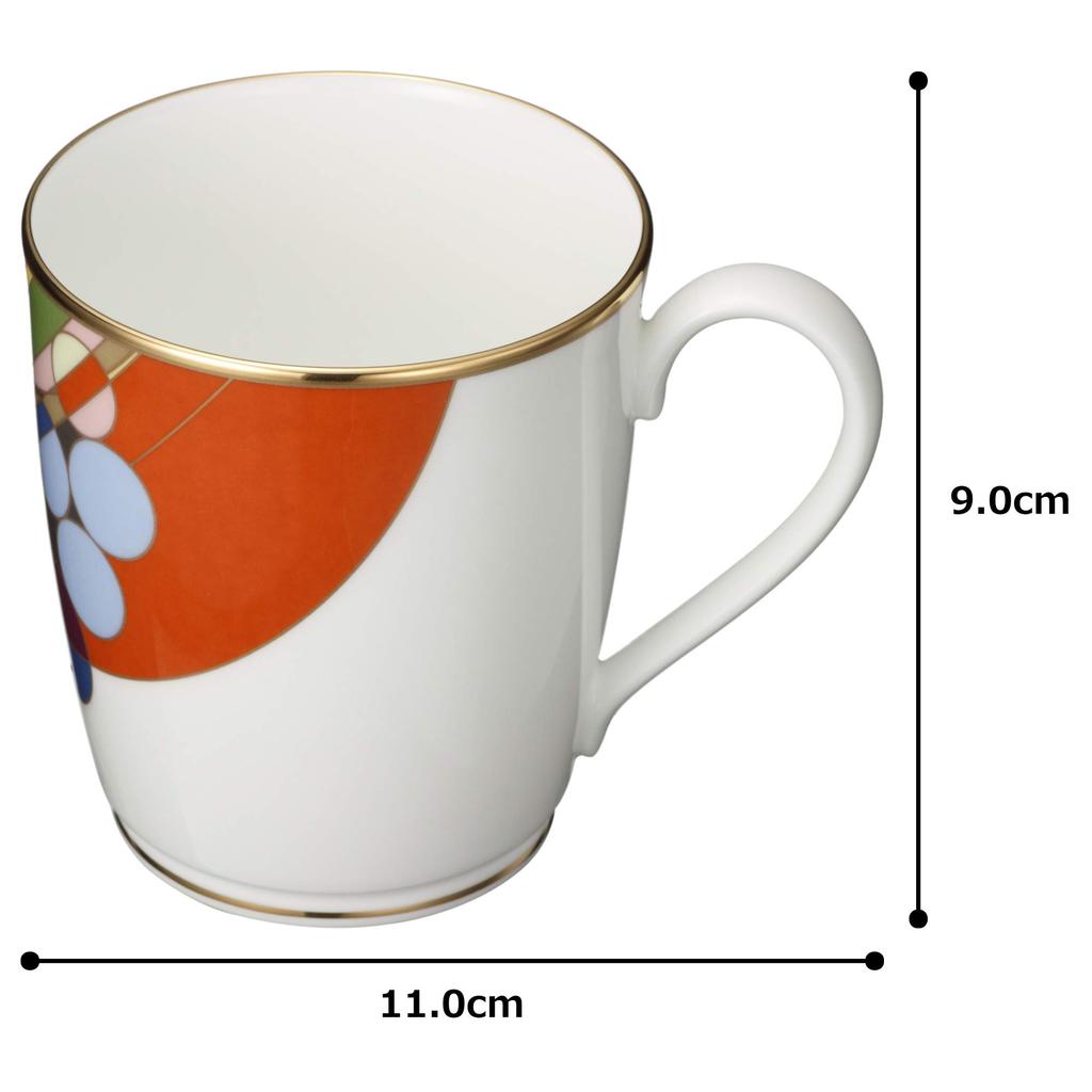 Noritake Mug 285cc Frank Lloyd Wright March Balloons Bone China WT59880/4947