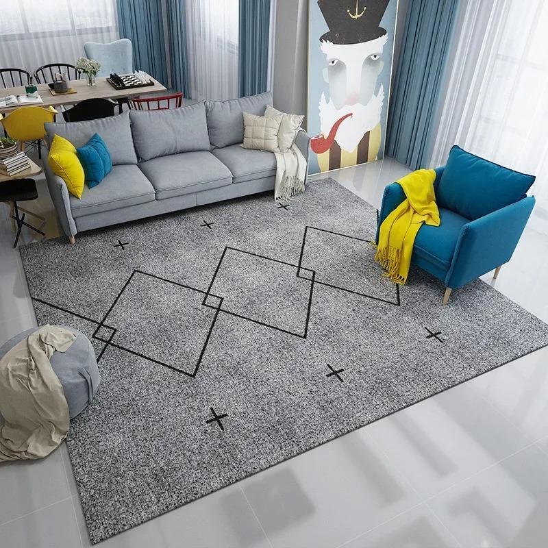 Марокканский клетчатый ковер для гостиной, моющийся, для дома, прихожей, спальни, коврик, нескользящий, для дивана, журнальных столиков, пола, больших декоративных ковров