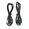 2 Pcs 75 Cm 4 Pin And 6Pin Connector USB Extension Cable Adapter Black For An Car Radio Stereo Battery Charging Units