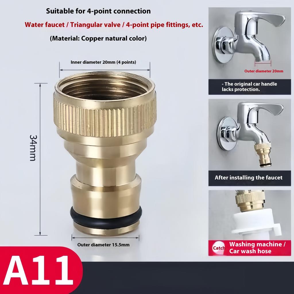 Универсальный кран для стиральной машины Кухонные переходники Латунный кран Полив Садовые инструменты Соединитель крана Переходник для шланга смесителя Фитинг для раковины