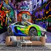 3d Креативный Крутой Граффити Настенный Мурал Обои Спорткар Гостиная Спальня Фон Граффити Муралы