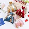 Бархатный мешочек на кулиске с кисточкой Бархатная конфетница Подарочные мешочки Мешочки для хранения конфет Свадьба День рождения Вечеринка Органайзер для украшений