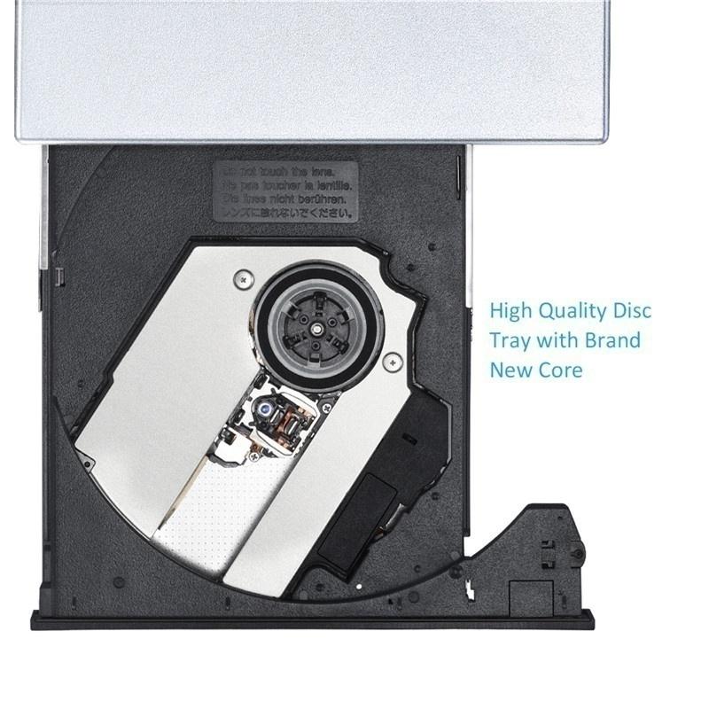 DVD-ROM внешний оптический привод USB 2,0 CD/DVD-ROM CD-RW плеер записывающее устройство тонкий читатель портативный рекордер для портативного компьютера с ОС Windows