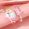 Popular Fashion Unicorn Silicone Children's Quartz Watch Set