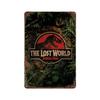 Jurassic Park Dinosaur Science Fiction Movie Sign Decor Metal Plate Poster Vintage Tin Sign Garage Man Cave Plaque Decoration
