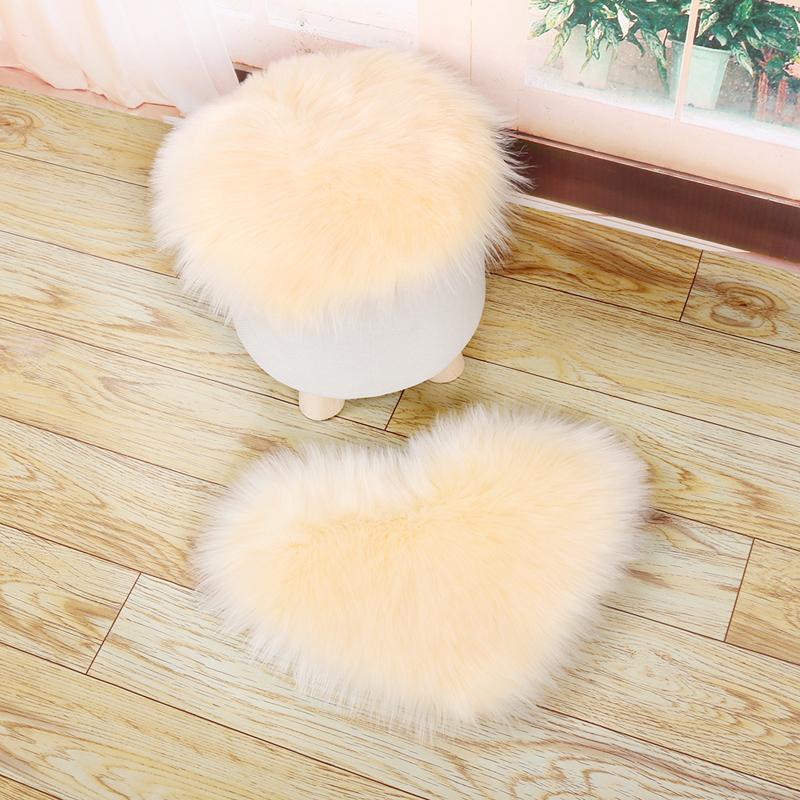 30 СМ Волосатый Шерстяной Ковер Подушка Для Сиденья Многообразные Коврики Из Искусственного Меха Полигональные Ковры Для Спальни Гостиной Пол Маленький Мохнатый Мягкий Шелковистый Плюшевый Ковер Дома