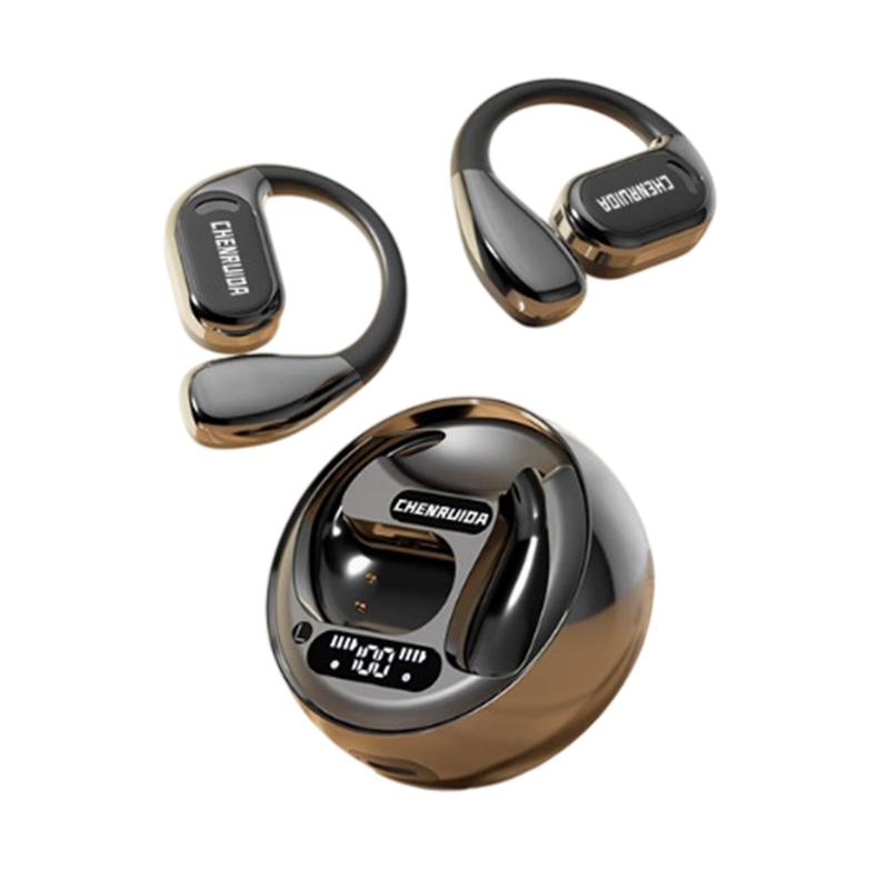 Беспроводные Bluetooth-наушники с костной проводимостью, с заушным креплением, для спорта, не вставляются в уши, долгая работа от аккумулятора